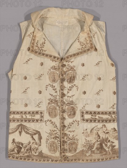 Waistcoat, France, 1790-92.