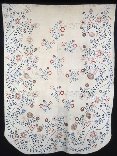 Bedcover, New York, 1775/1800.