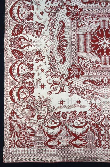 Coverlet, New York, c. 1850.