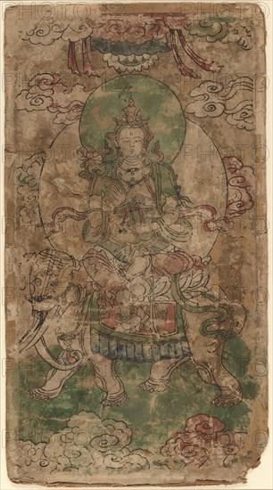 Puxian, the Bodhisattva of Benevolence, Yuan dynasty (1279-1368), 14th century.