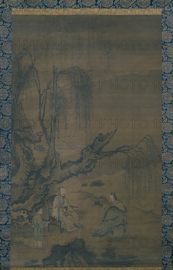 Two Scholar-Musicians in a Landscape, Ming dynasty (1368-1644), 15th cenury.