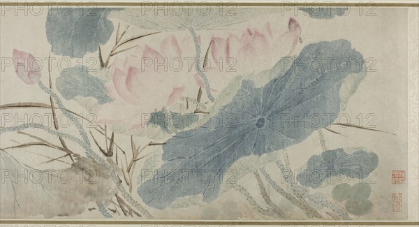 Flowering Lotus, Ming dynasty (1368-1644), 1543. Attributed to Chen Chun.