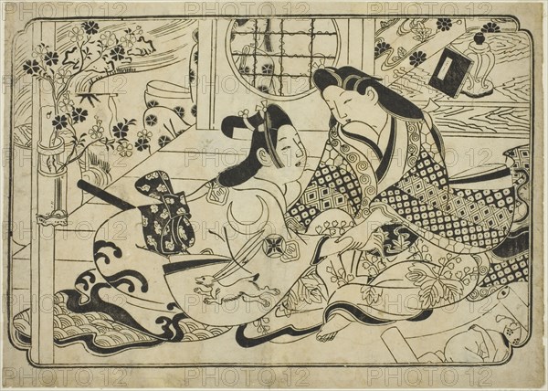 Dalliance, c. 1685. Attributed to Sugimura Jihei.