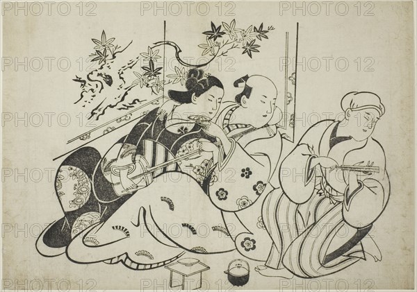 A Professional Buffoon, from an untitled series of 12 prints, c. 1710. Attributed to Torii Kiyonobu I.