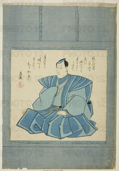 Memorial Portrait of the Actor Onoe Kikugoro III, 1849. Attributed to Utagawa Kunisada I.