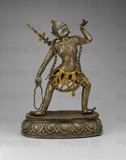 Tantric Female Enlightened Being (Vajrayogini) Holding a Skull Cup, 18th century.