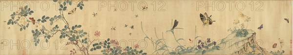 Flowers and Insects, Qing dynasty (1644-1911), reign of Kangxi (1662-1722) ??.