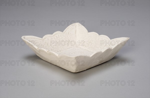 Foliate Square Dish, Liao dynasty (907-1124), late 10th century.