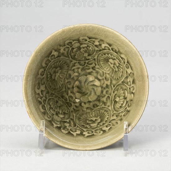Conical Bowl with Peony Scroll, Northern Song (960-1127) or Jin dynasty (1115-1234), 12th century.