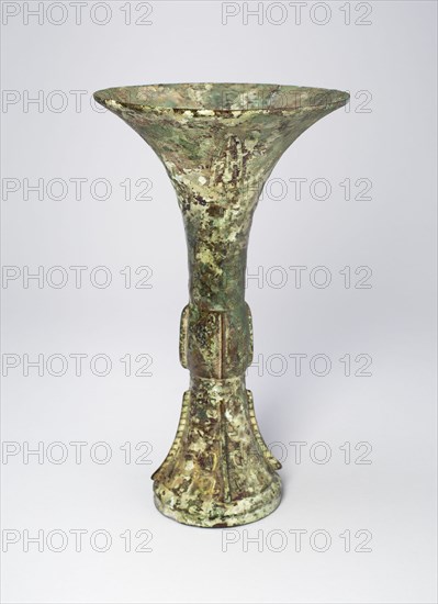 Beaker, Shang dynasty (c. 1600-1050 B.C.).