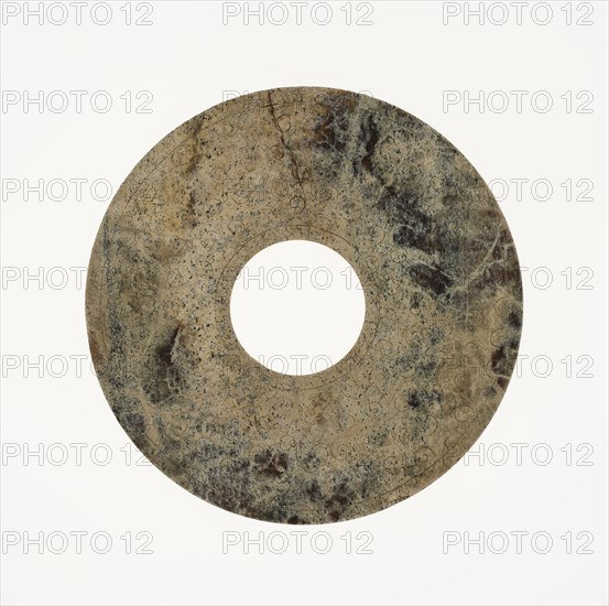 Disc (bi), Eastern Zhou period or Western Han dynasty, 3rd/2nd century B.C.