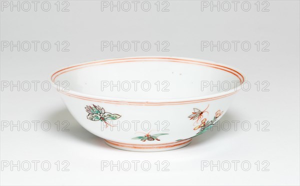 Bowl with Butterflies and Rocks, Ming dynasty (1368-1644), Jiajing reign mark and period (1522-1566).