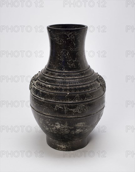 Container in the Form of an Ancient Bronze Jar (hu), Warring States period (475-221 B.C.).