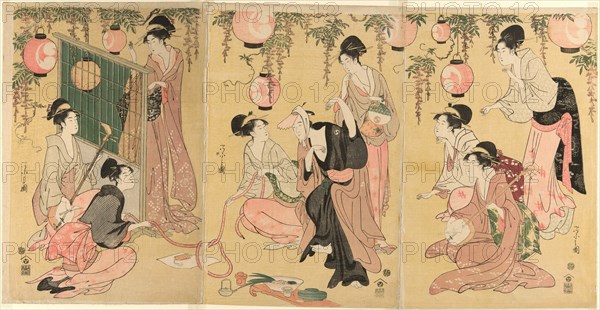 A Parody of Yuranosuke in the Pleasure Quarters (Mitate Yuranosuke yukyo), late 18th-early 19th century.