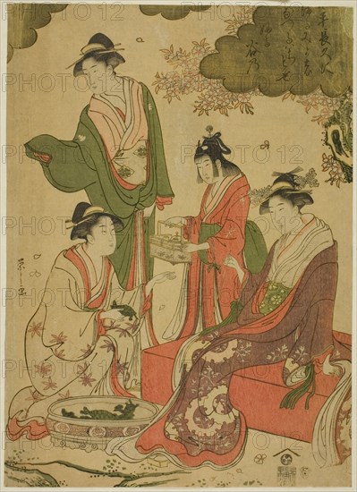 Women Viewing Cherry Blossoms, c. 1793.