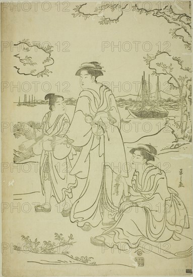 Viewing Cherry Blossoms at Goten Hill, c. 1787.