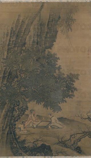 Landscape with Daoist Immortals Playing Weiqi, Ming dynasty (1368-1644), 15th century.
