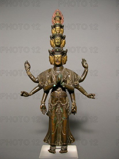 Eleven-Headed Bodhisattva Avalokiteshvara, 17th/18th century.
