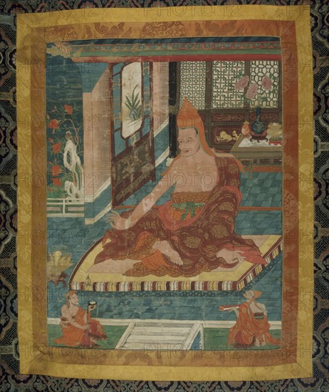 Painted Banner (Thangka) of Portrait of Sakya Pandita (1132 - 1251), c. 1800.