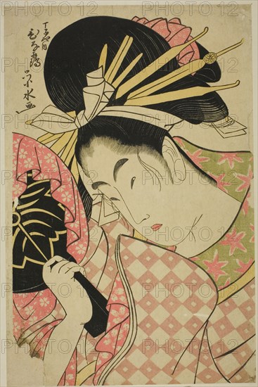 The courtesan Hinazuru of the Chojiya, 1790/1823.