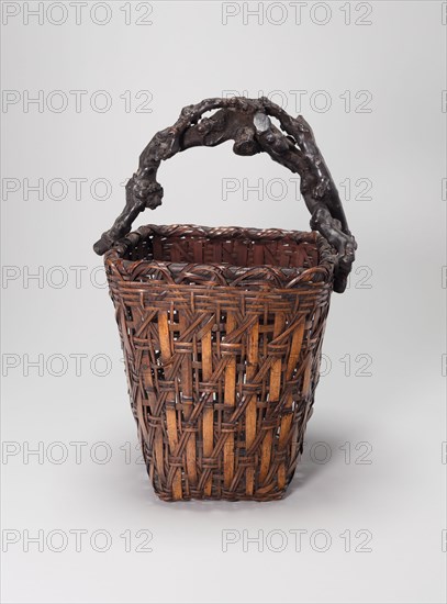 Rectangular Flower Basket, c. 1900.