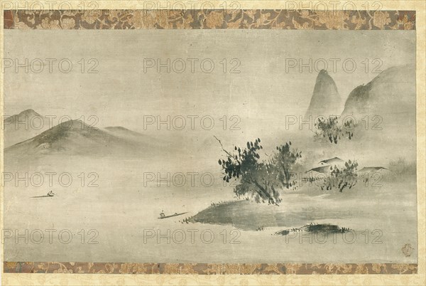 Ink Landscape, Muromachi period, early 16th century.