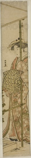 Courtesan Admiring Chrysanthemums, c. 1780/1801.