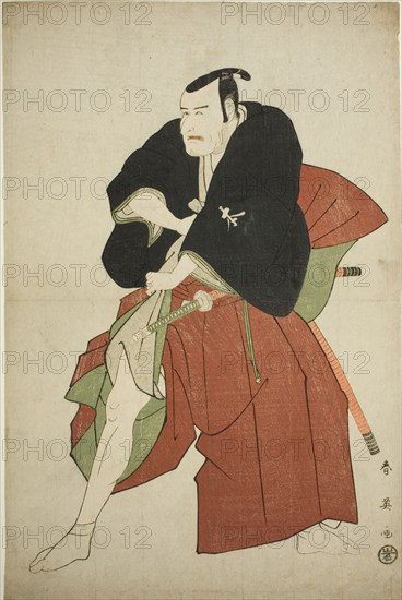 The Actor Matsumoto Koshiro IV as Kakogawa Honzo in the Play Kanadehon Chushingura, Performed at the Kawarazaki Theater in the Fifth Month, 1795, c. 1795.