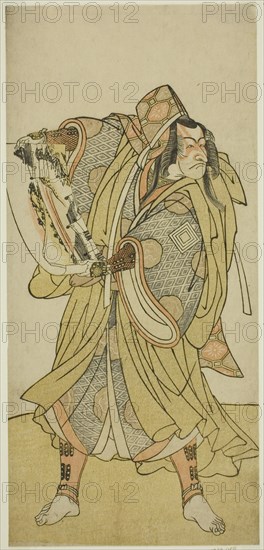 The Actor Ichikawa Danjuro V as Kazusa no Akushichibyoe Kagekiyo in the Play Edo no Hana Mimasu Soga, Performed at the Nakamura Theater in the Third Month, 1783, c. 1783.