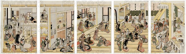 New Year's Day at Ogi-ya brothel, Japan, 1811.