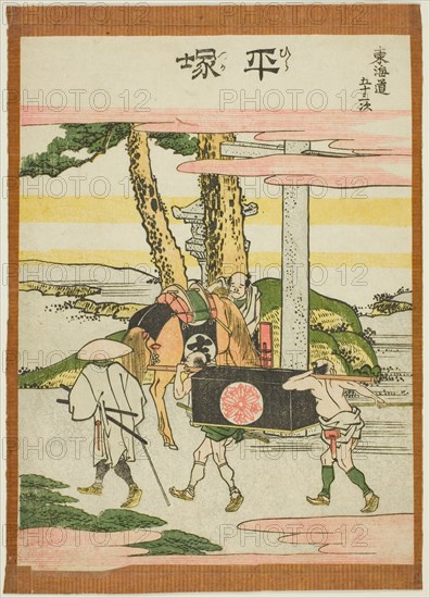Hiratsuka, from the series "Fifty-three Stations of the Tokaido (Tokaido gojusan tsugi)", Japan, c. 1806.
