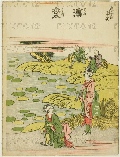 Hamamatsu, from the series "Fifty-three Stations of the Tokaido (Tokaido gojusan tsugi)", Japan, c. 1806.