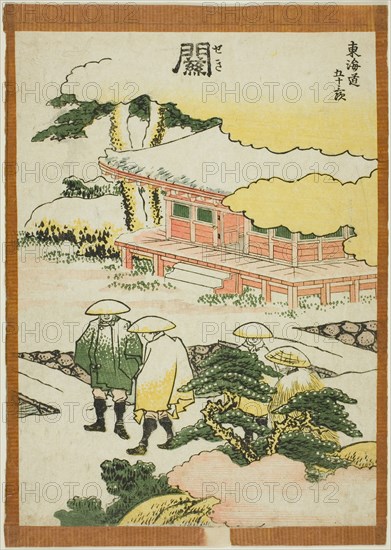 Seki, from the series "Fifty-three Stations of the Tokaido (Tokaido gojusan tsugi)", Japan, c. 1806.