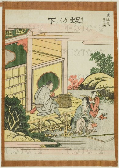 Sakanoshita, from the series "Fifty-three Stations of the Tokaido (Tokaido gojusan tsugi)", Japan, c. 1806.