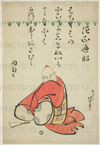 The Poet Sojo Henjo, from the series Six Immortal Poets (Rokkasen), Japan, c. 1810.