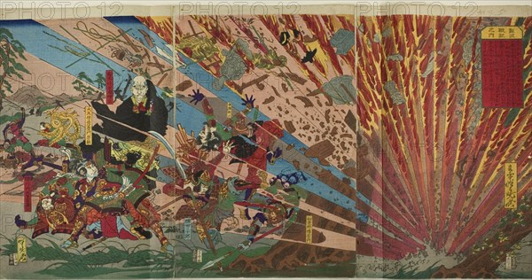 Battle of Nanba (Nanba senki no uchi), Japan, after 1871.