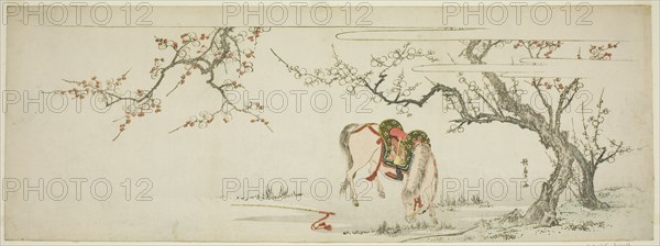 Horse beneath a Flowering Plum Tree, Japan, c. 1797/99.