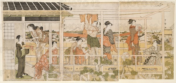 Drying Clothes (Monohoshi), Japan, c. 1790.