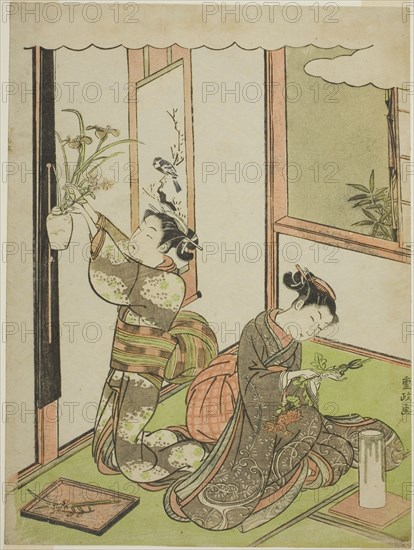 Flower Arranging, Japan, c. 1769.