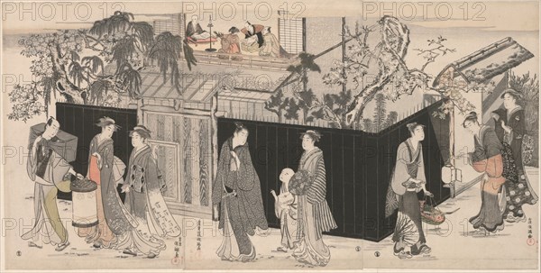 Returning from a Poetry Gathering, Japan, c. 1785/89.