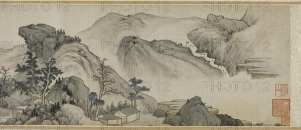 Recluse Dwellings in the Autumn Mountains, China, Ming dynasty (1368-1644), 1621.