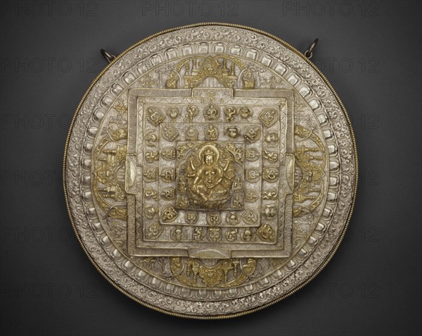 Tiered Offering Mandala of the Goddess of Wealth (Vasudhara), 19th century.