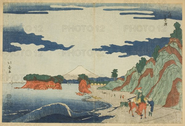 Shichiri Beach at Enoshima (Enoshima Shichirigahama), c. 1789/1818.