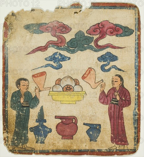 Image from a Set of Initiation Cards (Tsakali), 14th/15th century.