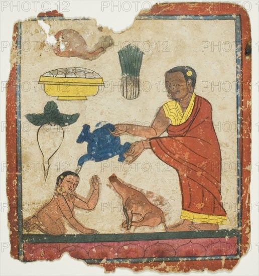 Image from a Set of Initiation Cards (Tsakali), 14th/15th century.