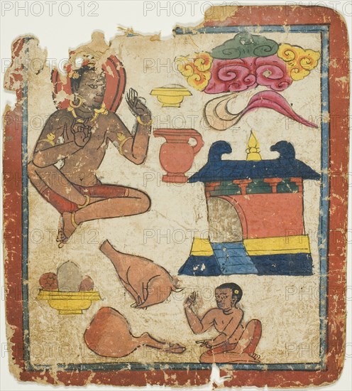 Image from a Set of Initiation Cards (Tsakali), 14th/15th century.