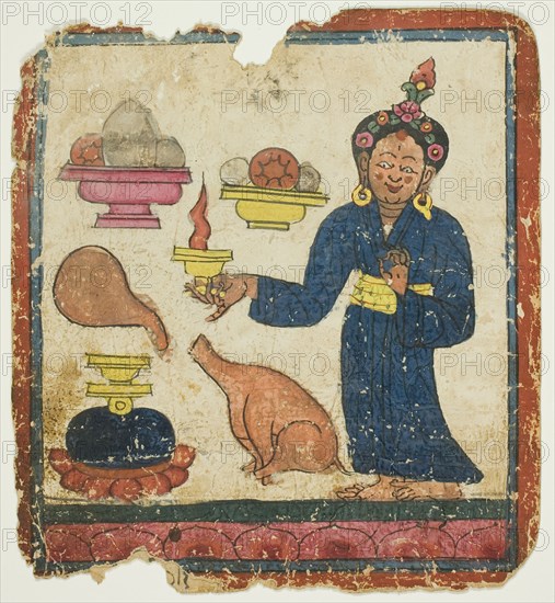 Image from a Set of Initiation Cards (Tsakali), 14th/15th century.