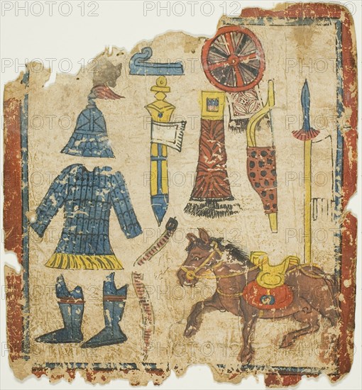 Ritual Objects, from a Set of Initiation Cards (Tsakali), 14th/15th century.