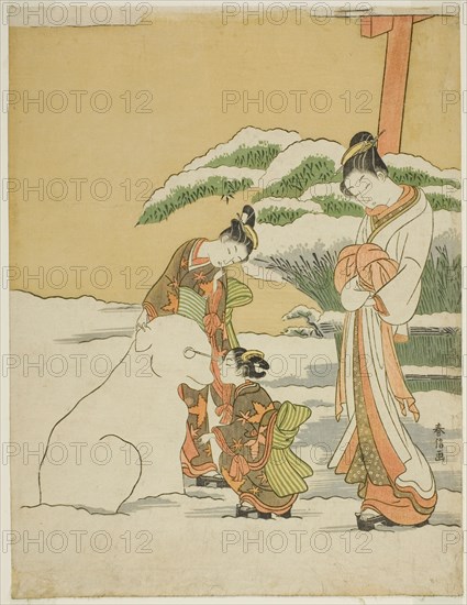 Making a Snow Dog, c. 1767/68.