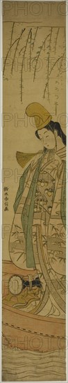 Shirabyoshi Dancer Standing in Asazuma Boat, c. 1767.